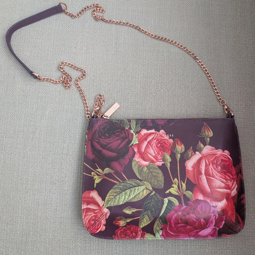 EUC Ted Baker Londen Juxtapose Rose Malisa Small Crossbody/Shoulder Bag
